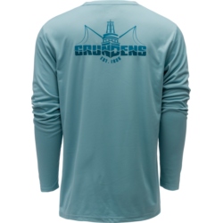 MEN'S LOGO BOAT LONG SLEEVE TECH TEE - SURF MEDIUM